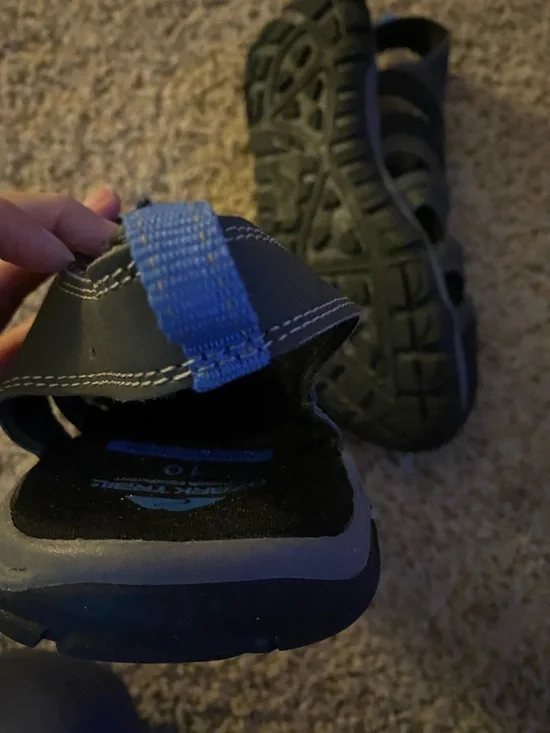 Ozark Trail Gray and Blue Men's Sport Sandals - Picture 5 of 7